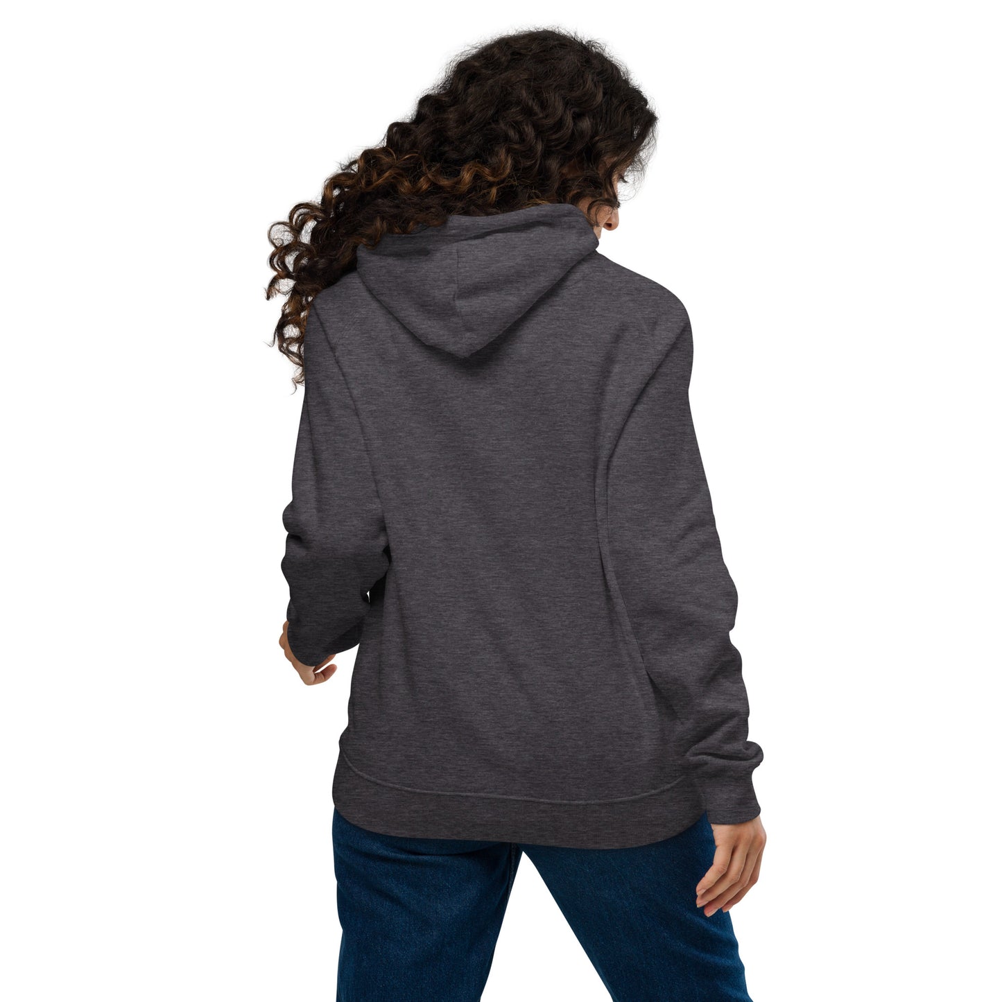 PeaceLoveBasketball Classic Charcoal Unisex Eco Hoodie