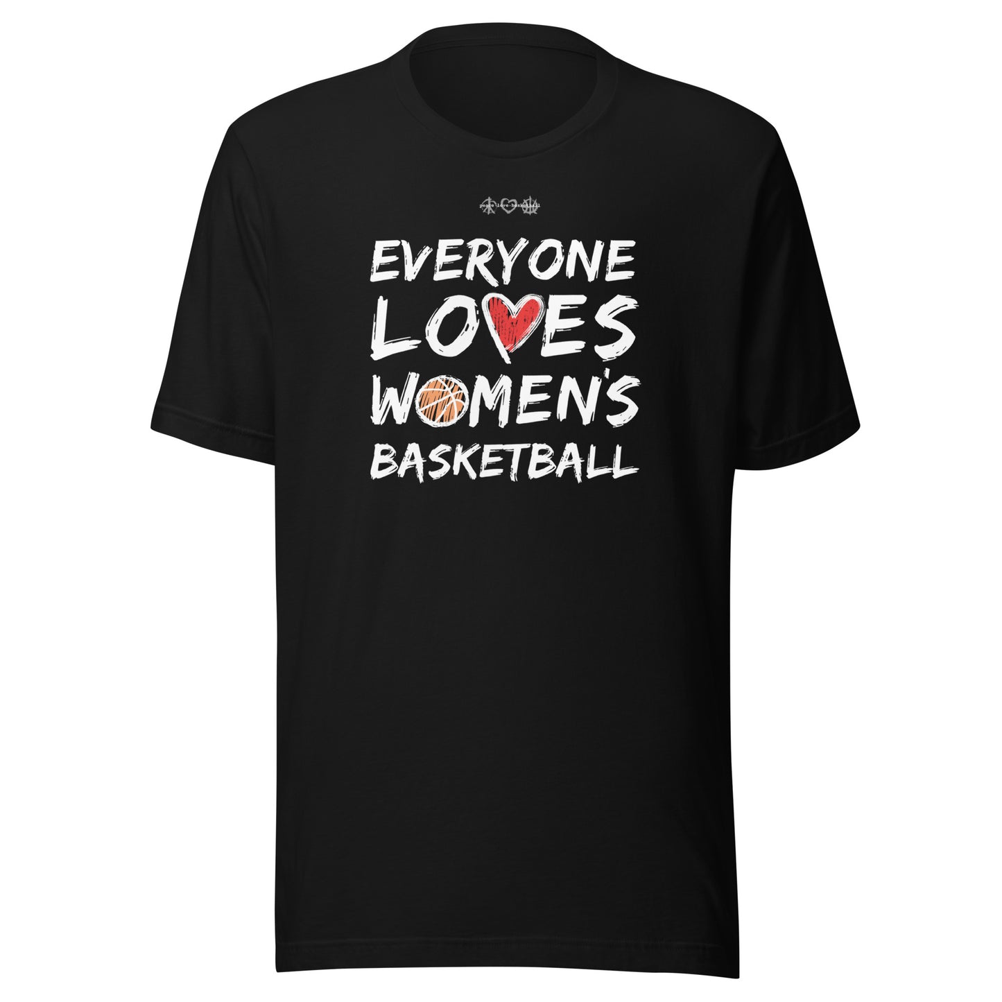 Everyone Loves Women's Basketball Black Unisex Supersoft Eco T-Shirt