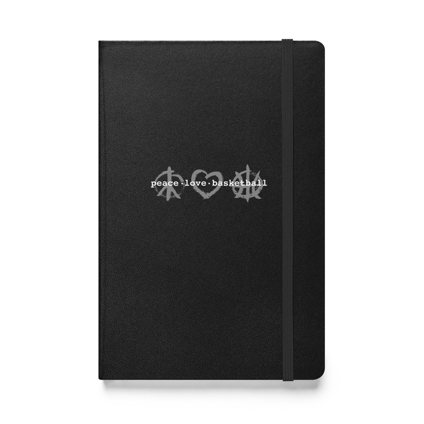 PeaceLoveBasketball Classic Black Notebook