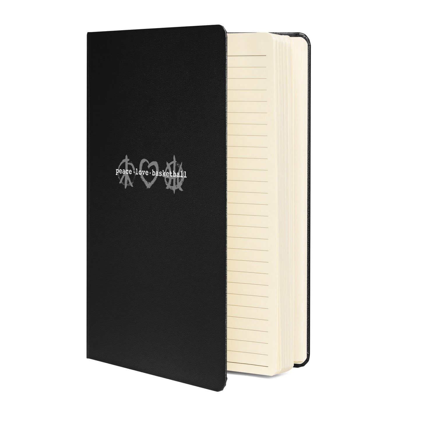 PeaceLoveBasketball Classic Black Notebook