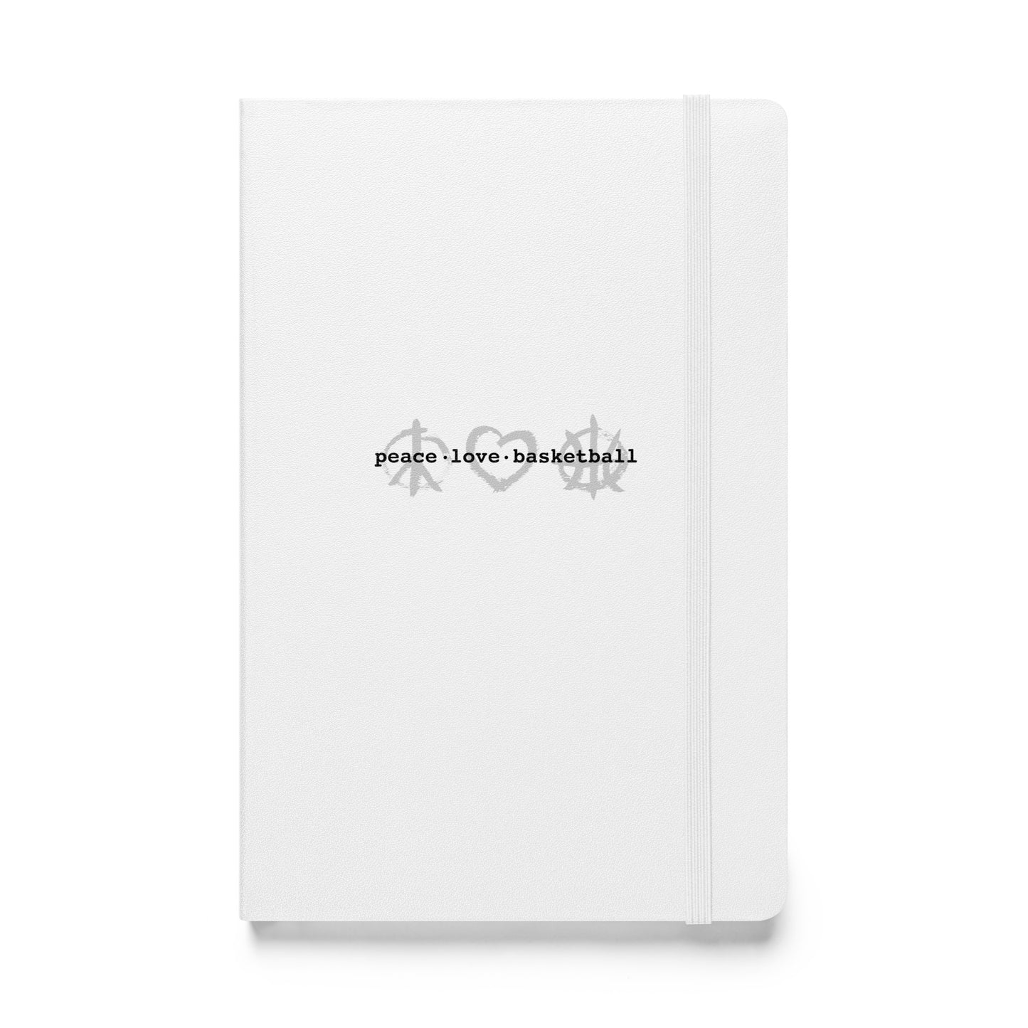 PeaceLoveBasketball Classic White Notebook