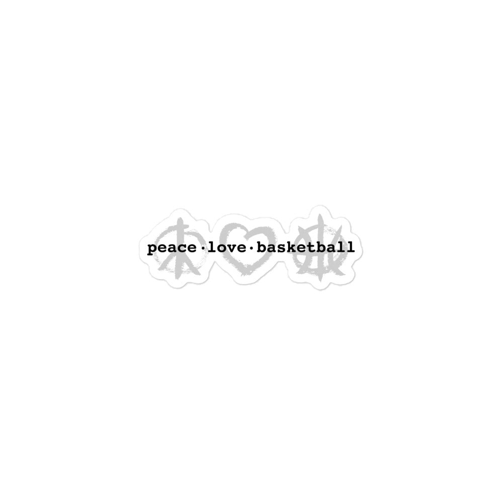 PeaceLoveBasketball Classic Stickers