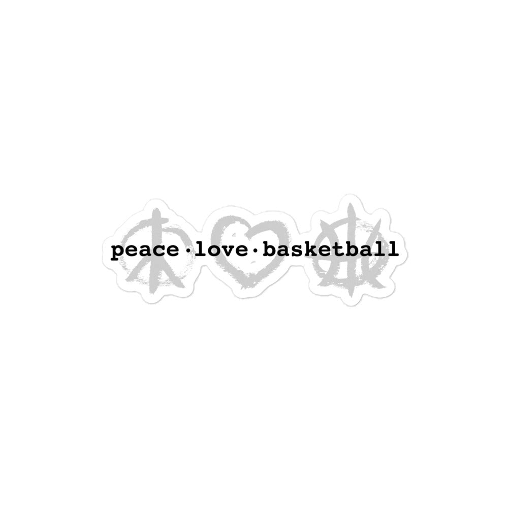 PeaceLoveBasketball Classic Stickers