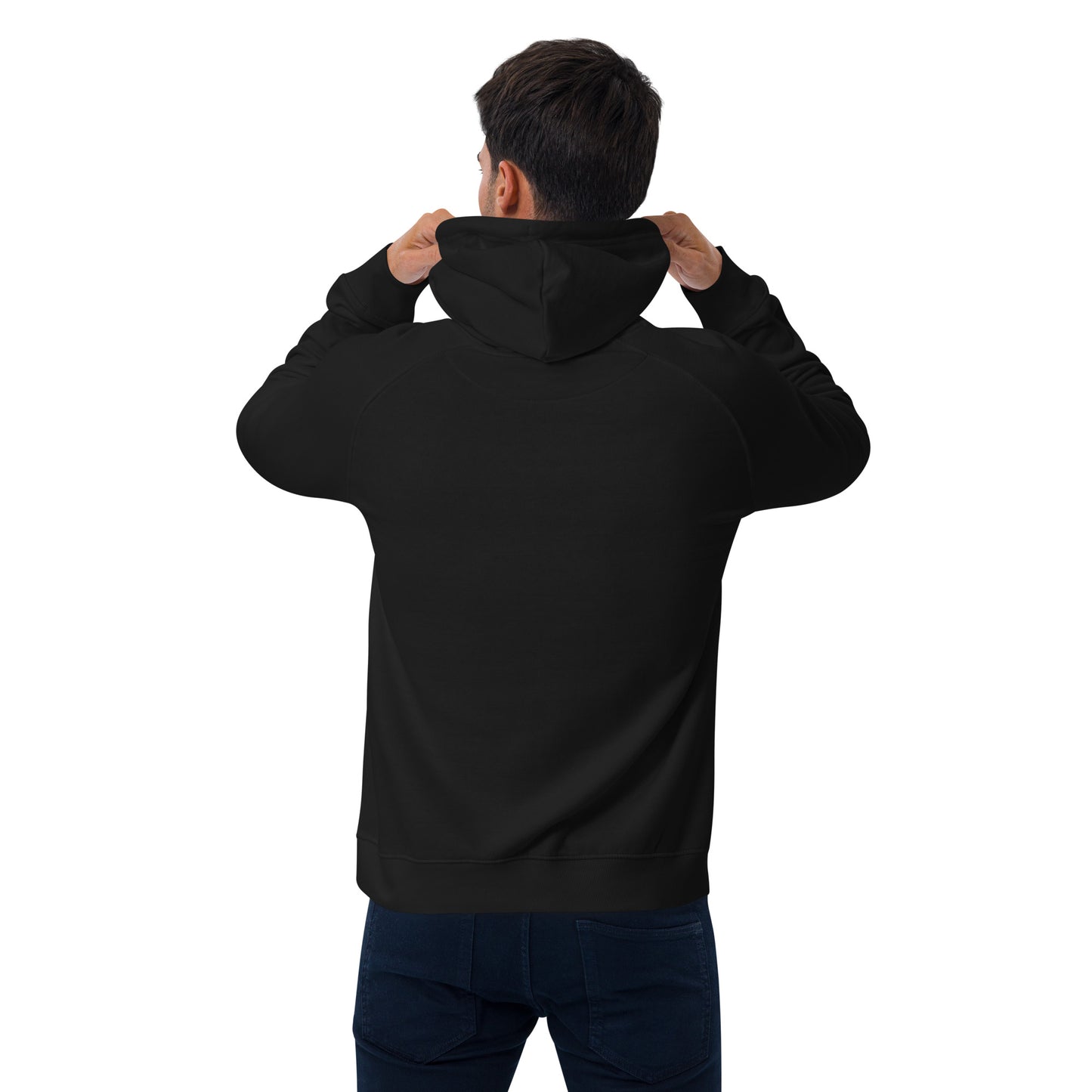 PeaceLoveBasketball Classic Black Unisex Eco Hoodie