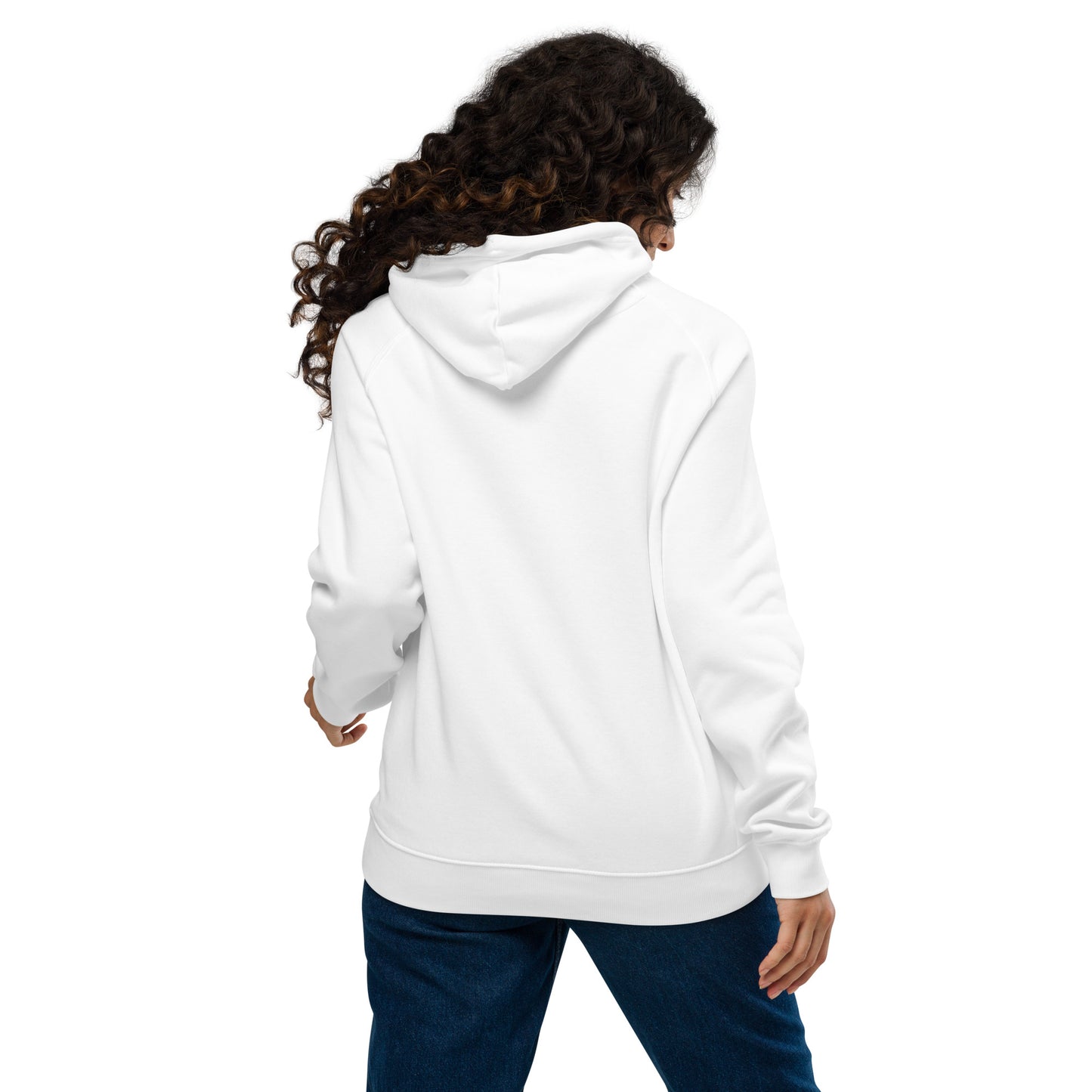 PeaceLoveBasketball Classic White Unisex Eco Hoodie