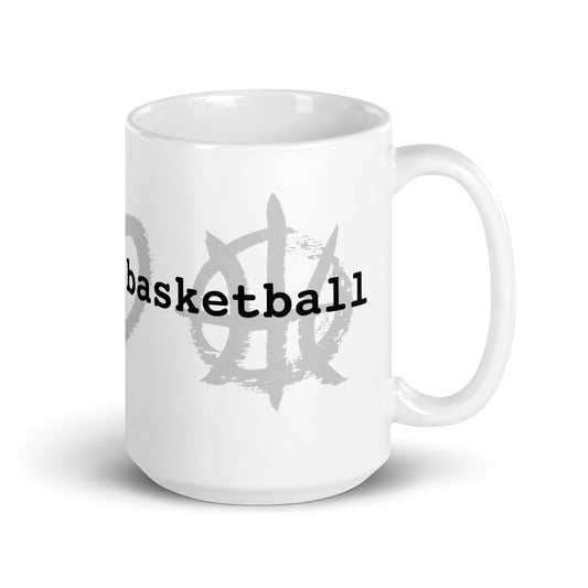 PeaceLoveBasketball Classic White Glossy Mug